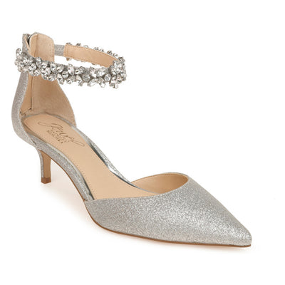 Jewel Badgley Mischka Robles Silver Shoes